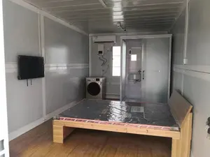Panel Sandwich rumah dapat bergerak 40FT rumah kecil lipat rumah prefabrikasi pengiriman rumah kontainer lipat obral