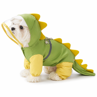 Imperméable pour animaux de compagnie, forme de dinosaure 3D, protection intégrale du corps, imperméable réfléchissant à quatre pattes pour chiens de petite et grande taille