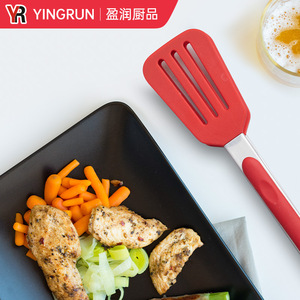 Yingrun Silicone Food Clips Stainless Steel Red Non Stick Kitchen Tools For Frying <b>Grilling</b> Steak Salad Bread - Product Image 3