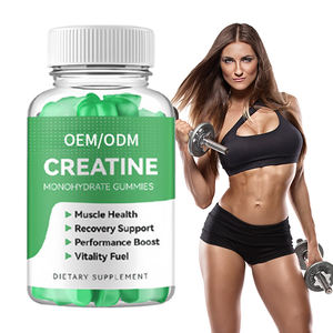 Gummies à la créatine non marquées, complément pré-entraînement végétalien, approvisionnement en vrac OEM, formule personnalisée, ingrédients naturels, certifié GMP, sans sucre - Product Image 1