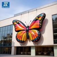 Papillon géant gonflable à suspendre au mur, décoration publicitaire gonflable pour événements et expositions