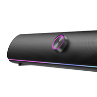 Haut-parleurs d'ordinateur de jeu RGB Super Bass Light USB/sans fil Réglage de l'égalisation Croisement bidirectionnel pour le bureau de musique de jeu de film