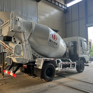 Camión Mezclador de Concreto de 6m3, Precio de Camión Mezclador de Concreto Móvil Pequeño de 3 Yardas y 5 Metros Cúbicos, Máquina Mezcladora de Concreto, Camiones con Remolque de Tractor - Product Image 3