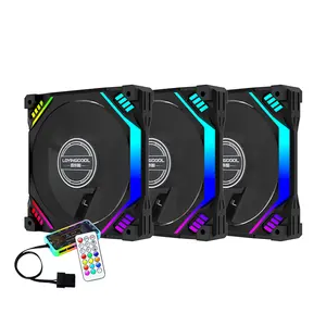 Lovingcool Most Popular PC Fans 120mm ARGB Cooling Fan Magic Mirror Design Plastic RGB Fan Radiator For Computer Case