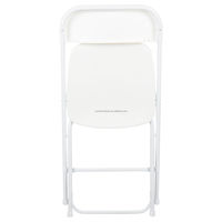 Chaises pliantes en plastique et en métal pour événements de mariage Sunzo Tables et chaises de fête