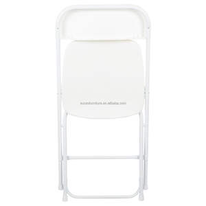 طاولات وكراسي قابلة للطي من سونزو لحفلات الزفاف والمناسبات، كراسي طعام قابلة للطي من البلاستيك والمعدن - Product Image 4
