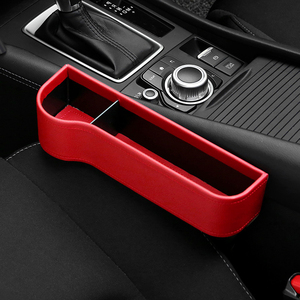 Organizzatore per Auto con Portabicchieri e Riempitivo per Spazio tra Sedili in Pelle PU, Scatola Portaoggetti per Console Centrale - Product Image 3
