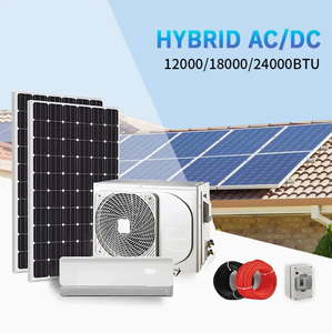 Climatiseur hybride solaire Sunyoung 18000-24000 BTU, haute efficacité, refroidissement/chauffage pour les maisons, AC/DC-12K 18K 24K AC/ - Product Image 1