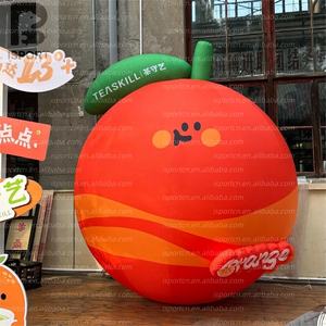 Orange gonflable géante personnalisée pour affichage en centre commercial, boutique éphémère, activation de marque, festival des fruits, vente en gros - Product Image 2