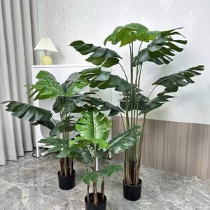 Piante di Taro Artificiali in Vaso Verde per Decorazione Interna ed Esterna - Product Image 4