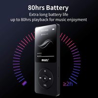 Lecteur MP3 Classique Ruizu X02 – Qualité Audio Haute Fidélité Sans Perte, Walkman Portable, Haut-parleur, Lecteur MP3 pour Étudiants