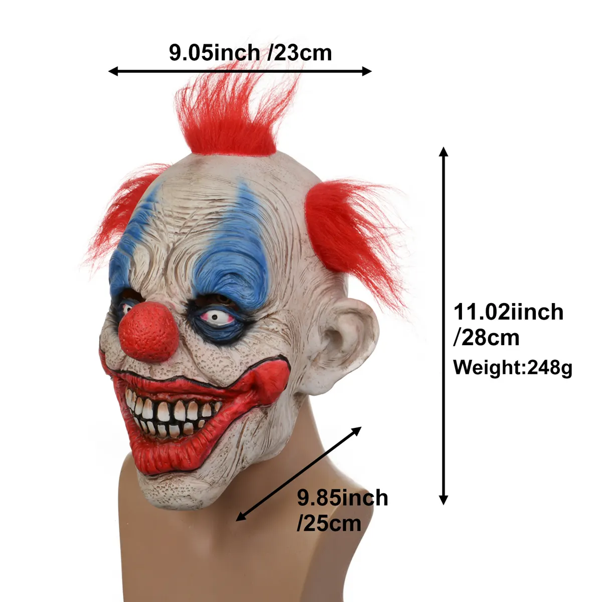 Factory wholesale full half face funny 3d anime realistic rubber cosplay halloween party mask