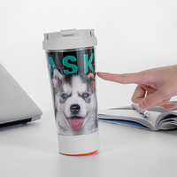 Cadeaux créatifs d'entreprise personnalisés Tasse à café de voyage avec insertion de papier photo anti-déversement Tasse à gobelet 0,5 L