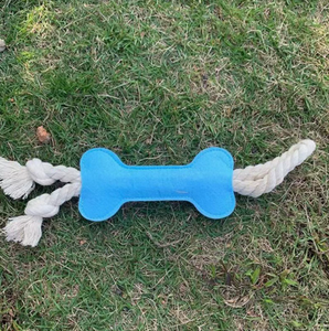 Juguete de Fieltro con Forma de Hueso para Perros, Cuerda para Masticar, Juguete de Entrenamiento para Mascotas, Interior y Exterior - Product Image 3