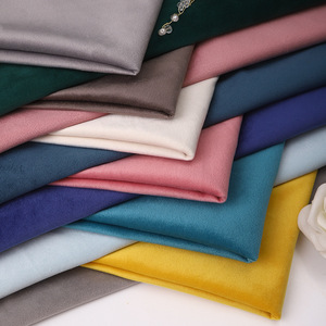 Solid Holland Velvet Fabric For Sofa Upholstery Decor Pillow Drawstring Bag Making Soft Velvet Textile <b>Material</b> - Product Image 2