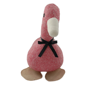 Cute Pink Herringbone <strong>Duck</strong> <strong>Door</strong> <strong>Stop</strong> Decorative Fabric Animal <strong>Door</strong> <strong>Stop</strong> Home Decoration Animal <strong>Duck</strong> <strong>Door</strong> Stopper - Product Image 3