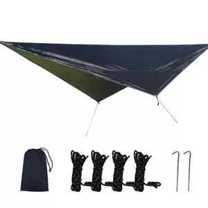 Factory Direct Supplied 320*250cm Camping Tent Easy Folding Multi-Function Oxford Fabric Coated by Sliver