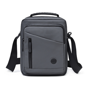 Sac bandoulière décontracté pour homme avec fermeture éclair, motif géométrique, idéal pour les trajets quotidiens et les affaires, imperméable - Product Image 1