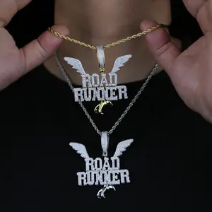 Hiphop New ROAD Wing Claw Pendant Hip Hop Rap Punk Style Men's Necklace
