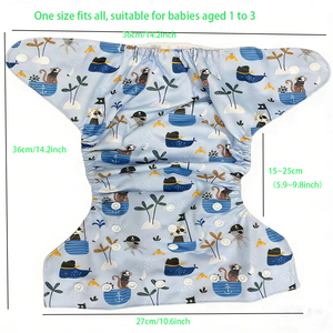 Pannolini per Neonati Unisex con Bottoni a Fila Singola, Fodera in Pile, Traspiranti, Lavabili e Delicati sulla Pelle - Product Image 2