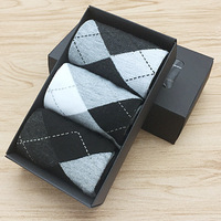 Jingwen OEM Chaussettes de ville pour homme en coton, grande taille, avec coffret cadeau