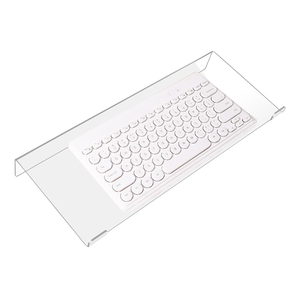 Tilted <strong>Acrylic</strong> Keyboard Display <strong>Stand</strong> for <strong>Desk</strong> Setup Mechanical Keyboard Holder for Office and Retail - Product Image 1