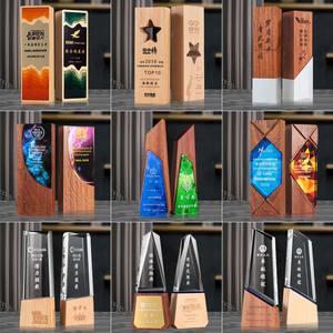 ยอมรับการออกแบบใดๆคริสตัลถ้วยรางวัลธุรกิจของขวัญคริสตัลบล็อก3d รางวัลแก้วถ้วยรางวัล - Product Image 5