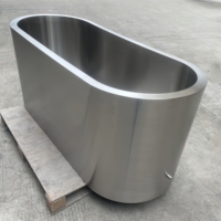 Baignoire de récupération par immersion froide en acier inoxydable 304 durable à deux couches pour une utilisation en intérieur/extérieur, certifiée CE, garantie de 5 ans
