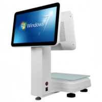 Fábrica minorista supermercado almacén Hospital pantallas táctiles con impresora de 58mm Windows POS sistema escala máquina