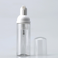Nouvelle arrivée, flacon transparent en mousse pour emballage cosmétique, distributeur sous pression, flacon en PET pour nettoyant visage