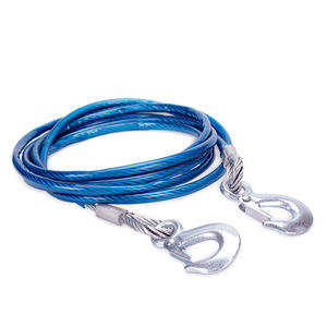 Cable de cuerda de remolque de coche de alambre de acero grueso de alta calidad personalizado para emergencia con ganchos para coche de pasajeros, camión - Product Image 4