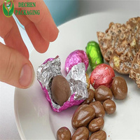 Feuilles et rouleaux de papier d'aluminium souple imprimé sur mesure avec revêtement pour l'emballage de barres chocolatées, qualité alimentaire