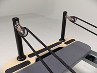 Máquina de Pilates Reformer Plegable Comercial con 6 Resortes y Núcleo Resistente, Certificación CE, de Aluminio/Aleación de Aluminio para Estudio