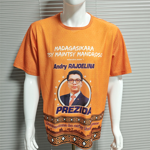 Plain Polyester President T-Shirts Campaign Promotional Crew Neck Short Sleeve Elections T Shirt