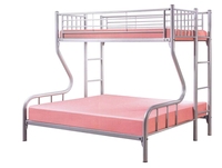 Platzsparende einfache Montage Silber Schwarz 2 IN 1 Metall Etagen bett Cabrio 2 Individuelle Twin Size Metall bett rahmen für Kinder Erwachsene