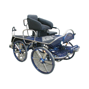 Châssis en acier, poney marathon à cheval Sulky-Chariot de jogging à 2 roues pour l'entraînement avec suspension amortissante, personnalisable - Product Image 2