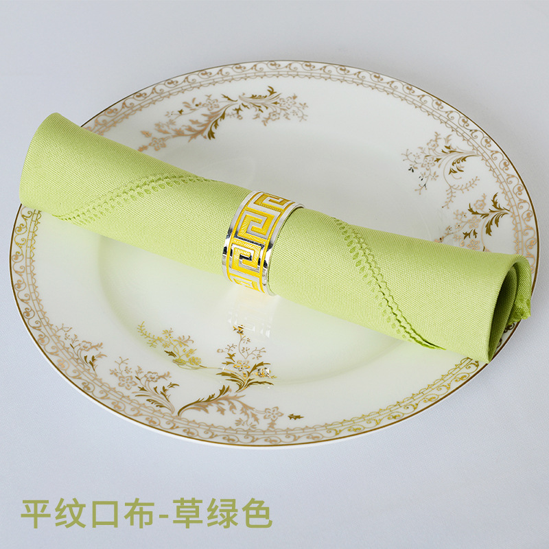 Grass green-plain weave