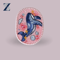 Casquettes en toile tissée robuste et écologique avec patchs brodés en PVC, multi-usages, motifs Baleine/Méduse/Étoile de mer/Fleur/Cœur