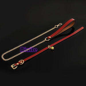 Kit BDSM <span class=keywords><strong>Bondage</strong></span> pour Couple, Kit de Contrainte pour Cosplay, Collier Sexuel en Cuir et Ensemble Laisse pour Jeux SM, Outil de Flirt - Product Image 6