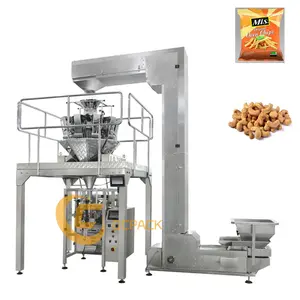 High Quality Chips Sancks Packing Potato Chip Pistachio Dumpling Full Automatic Multihead Weighing Packing Machine