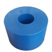 Manchon de roulement en nylon plastique anti-friction personnalisé, coussinet bleu en UHMWPE avec services d'extrusion et de découpe