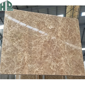 Losas de Mármol Natural Pulido de 20 mm, Color Marrón Claro, Certificación ROHS, Producto Ecológico para Proyectos Inmobiliarios y Hoteles de 5 Estrellas - Product Image 1