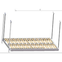 Cama Eléctrica Elevable de Diseño Moderno para Autocaravana RV para Colchón Queen Size con Marco de Aluminio, Ligera y Duradera