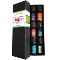Coffret Cadeau d'Huiles Essentielles Pures 6x10ml OEM/ODM Étiquette Privée Boîte Personnalisée Collection d'Huiles Naturelles pour Diffuseur et Massage Modèle Chine
