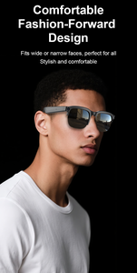 Lunettes intelligentes AG02 <span class=keywords><strong>avec</strong></span> caméra 4K HD, verres anti-lumière bleue, double microphone à réduction de bruit, caméra anti-tremblement 800W - Product Image 3