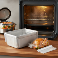 Sac de cuisson en nylon de qualité alimentaire, recyclable, résistant aux hautes températures, thermoscellable, pour fruits de mer, poulet rôti, dinde et salade