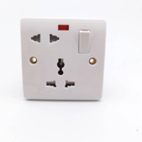Dari Cina, Saklar Stopkontak BAKELITE MULTI 13A dan 16A dengan Lampu Neon