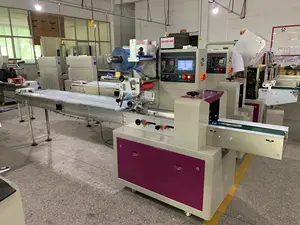 Automatic Biscuit Flow Wrapping Pillow Type Small Bread Cake Biscuit Cookies Food Packing Machine For Small Business