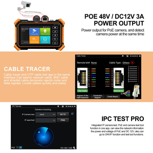 Probador de Cámaras CCTV IPC-1910 4K 8K, Pantalla Táctil IPS de 4 Pulgadas para Pruebas de Cámaras IP - Product Image 2