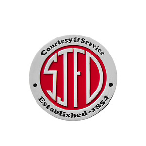 Badge de chaplain en émail doux plaqué argent 3D, nouveau design personnalisé, en fer blanc et laiton, style moderne, souvenir en métal Pi - Product Image 4